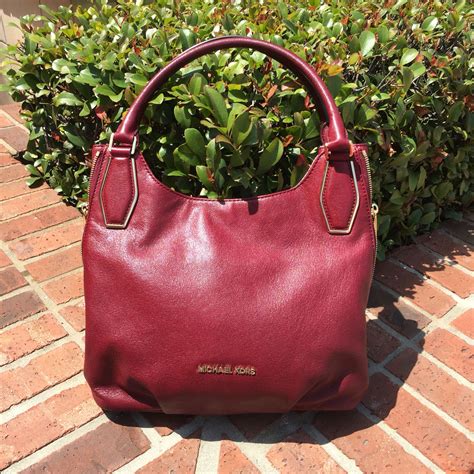 burgundy michael kors shoes|michael kors burgundy purse.